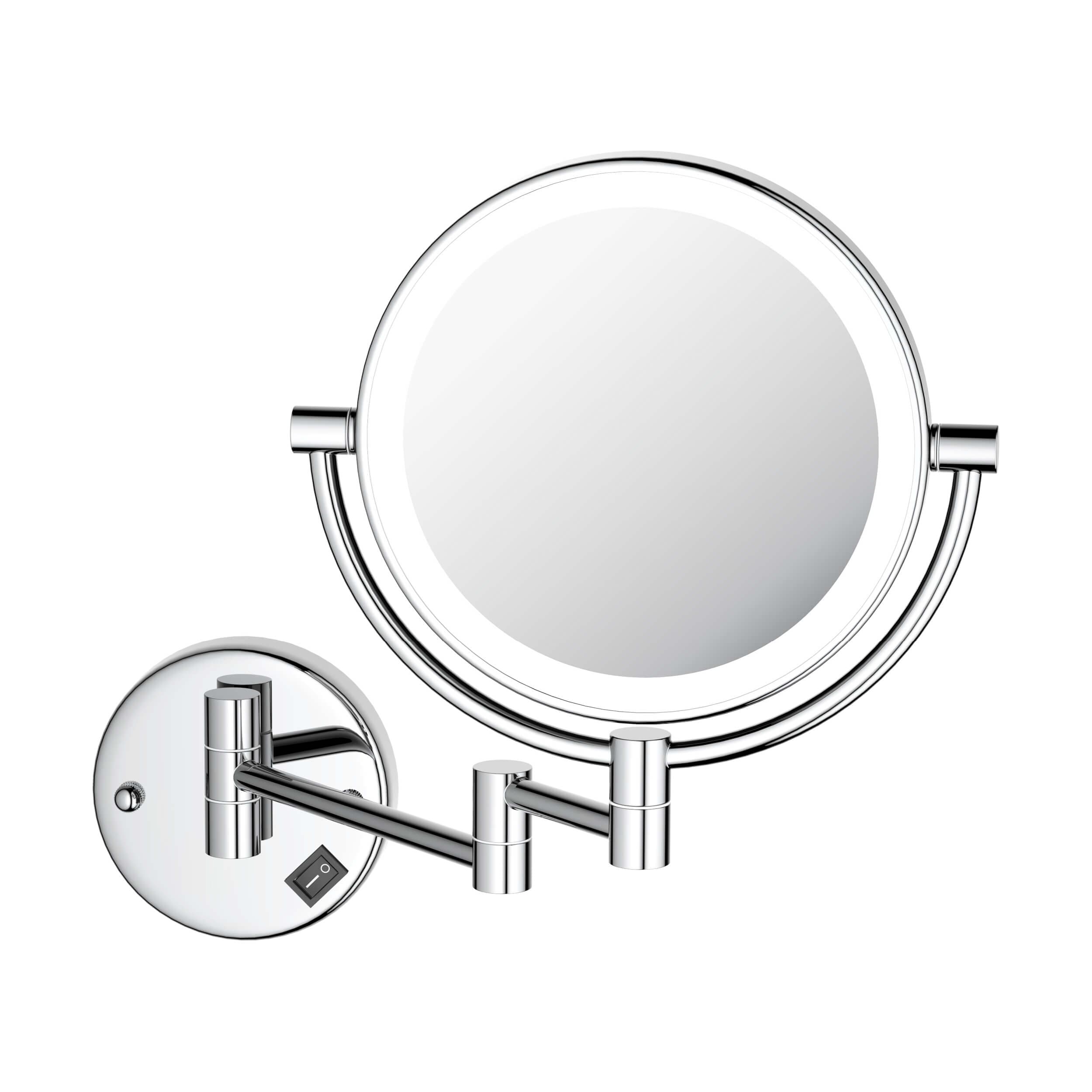 Circular LED Wall Mount Magnifying Make Up Mirror