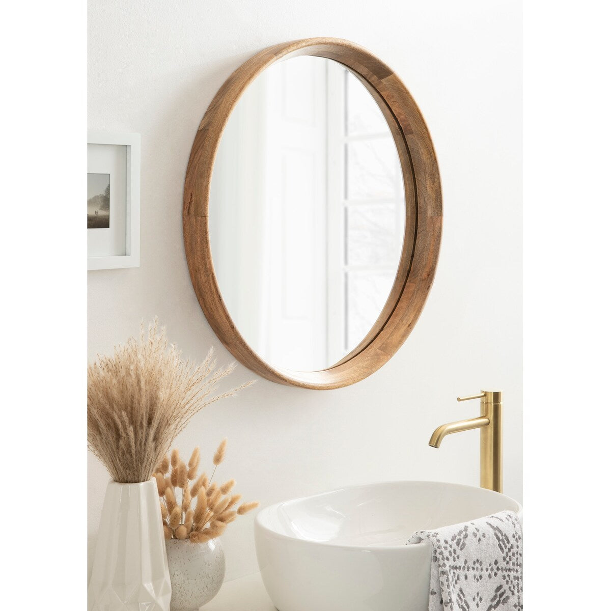 Kate and Laurel Prema Wood Framed Mirror