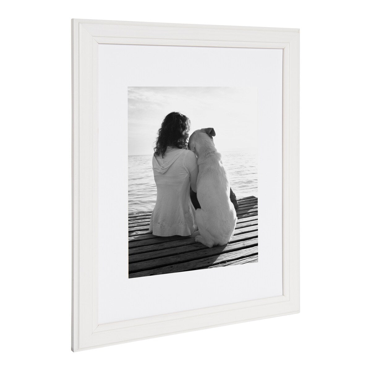 DesignOvation Kieva 11x14 matted to 8x10 Wood Picture Frame, Set of 4