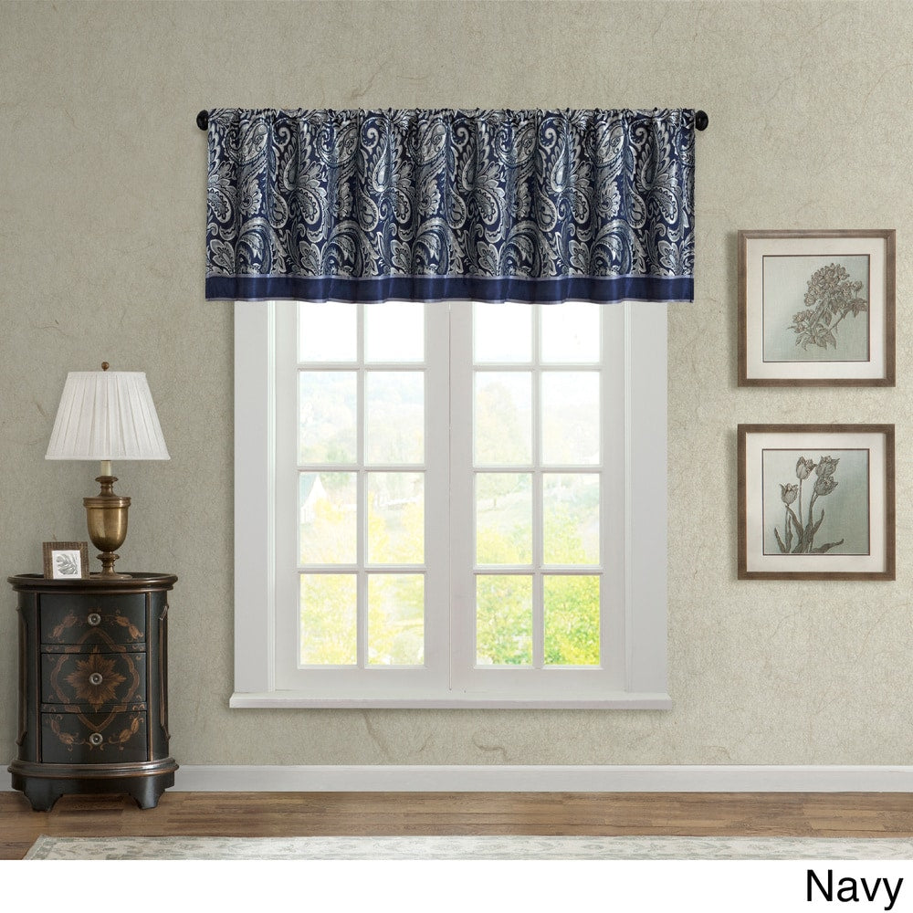 Madison Park Whitman Jacquard Valance - 50 x 18