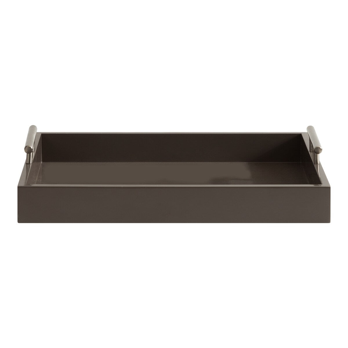 Kate and Laurel Lipton Metal Handle Decorative Tray