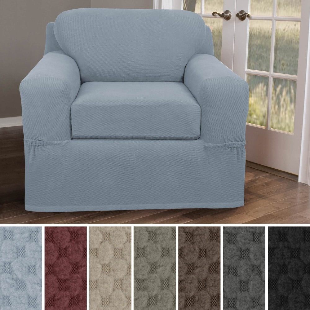 Maytex Stretch Pixel Chair 2 Piece Furniture / Slipcover