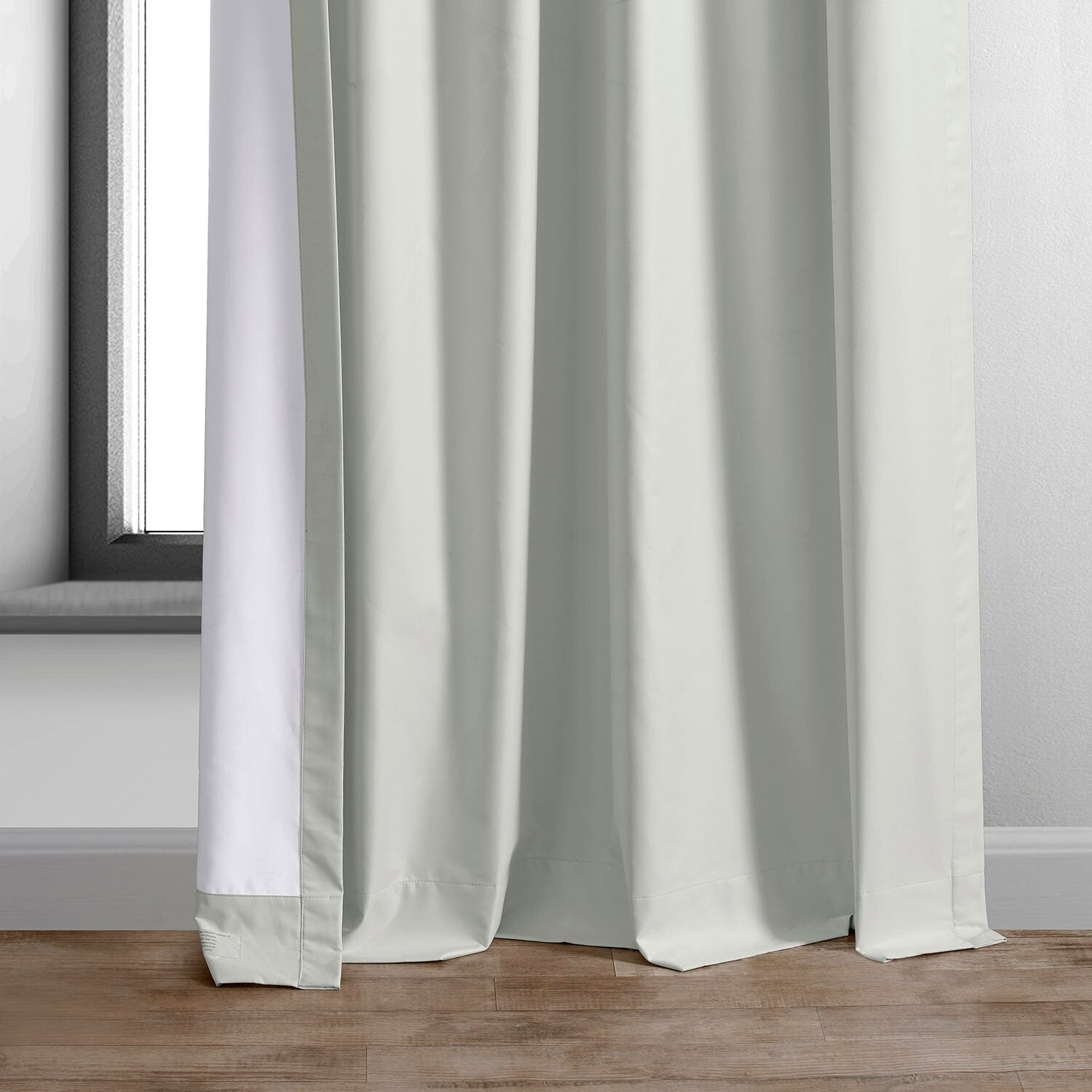 Exclusive Fabrics Essential Polyester Solid Blackout Curtains - Thermal Insulated Window Curtains Rod Pocket (Single Panel)