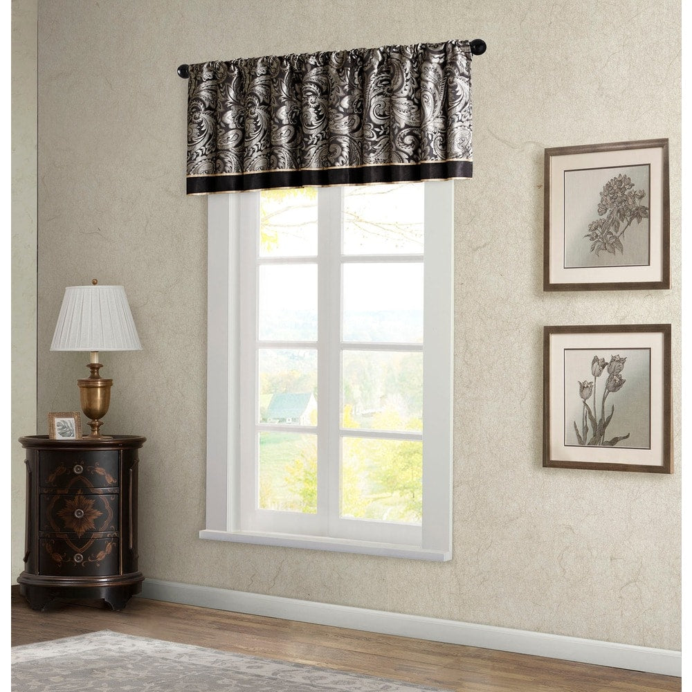 Madison Park Whitman Jacquard Valance - 50 x 18