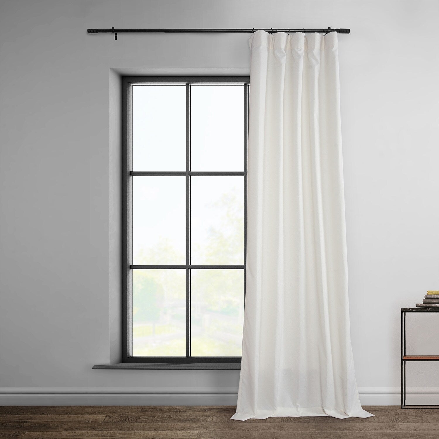 Exclusive Fabrics Dobby Linen Light Filtering Curtains (1 Panel)