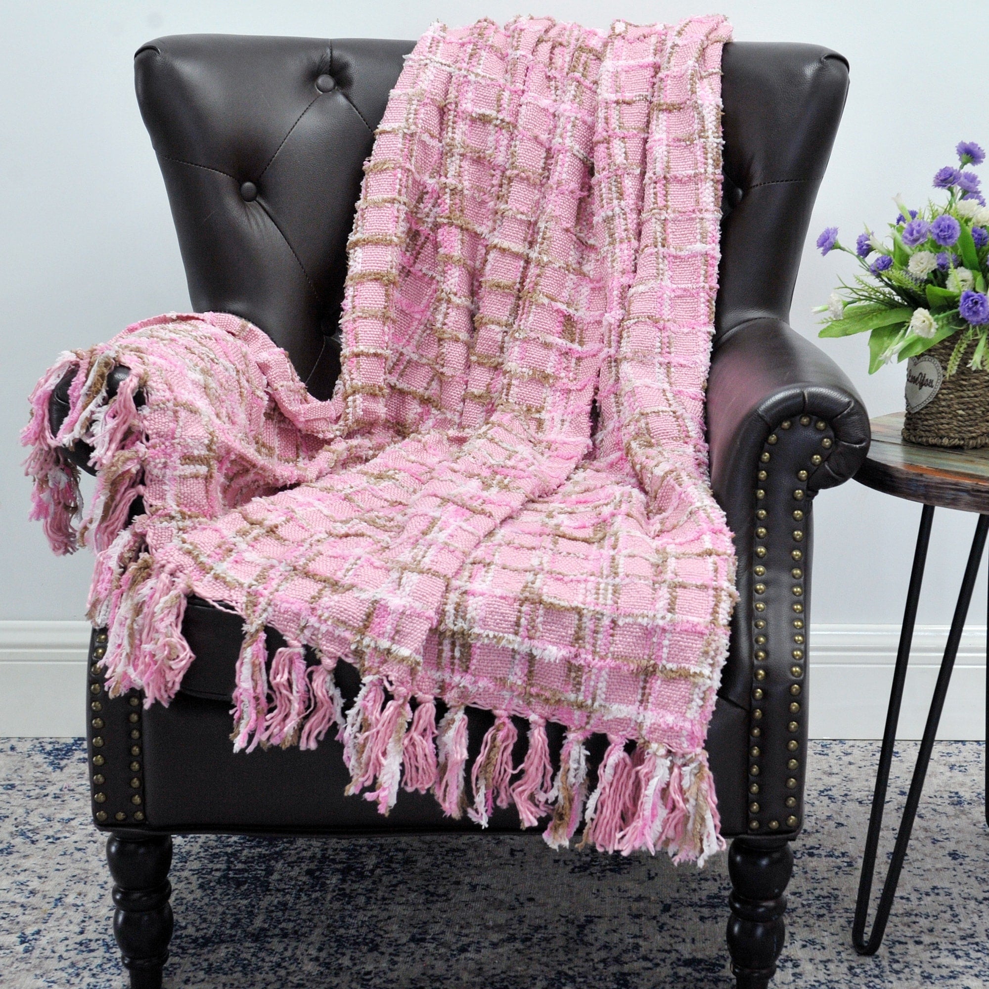 Multicolor Chenille Throw Blanket