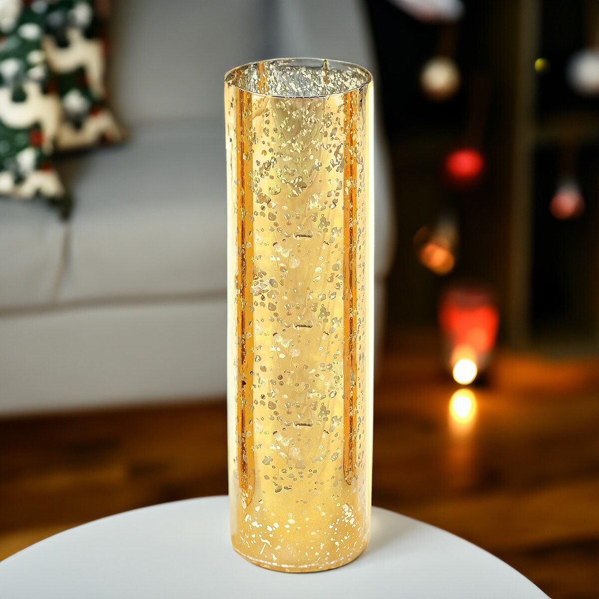 Decorative Glass Cylinder Hurricane Chimney Tube, 1 Piece