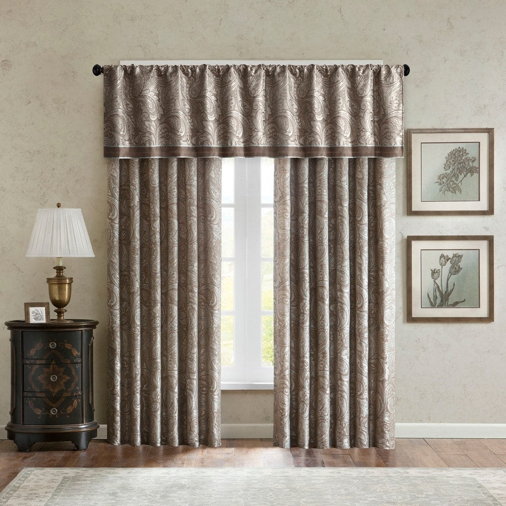 Madison Park Whitman Jacquard Valance - 50 x 18