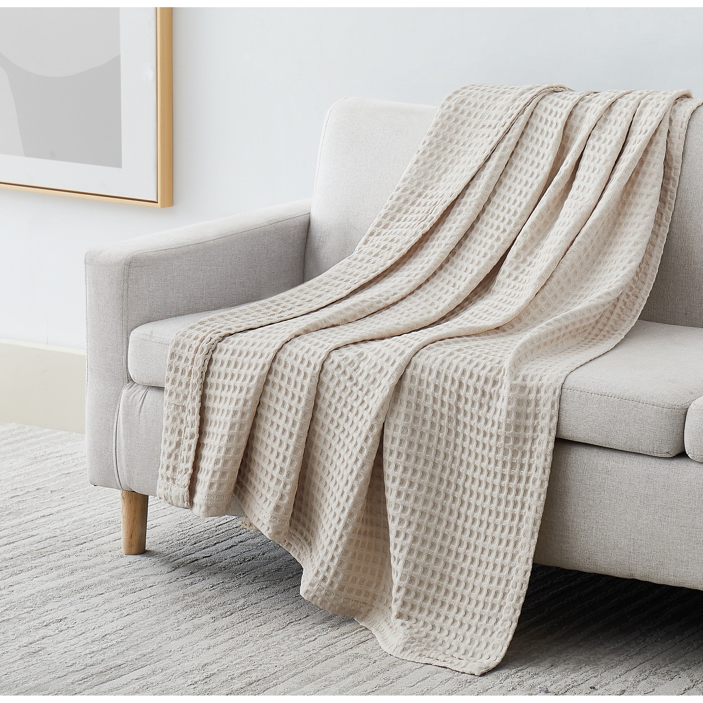 100% Cotton Waffle Weave Blanket