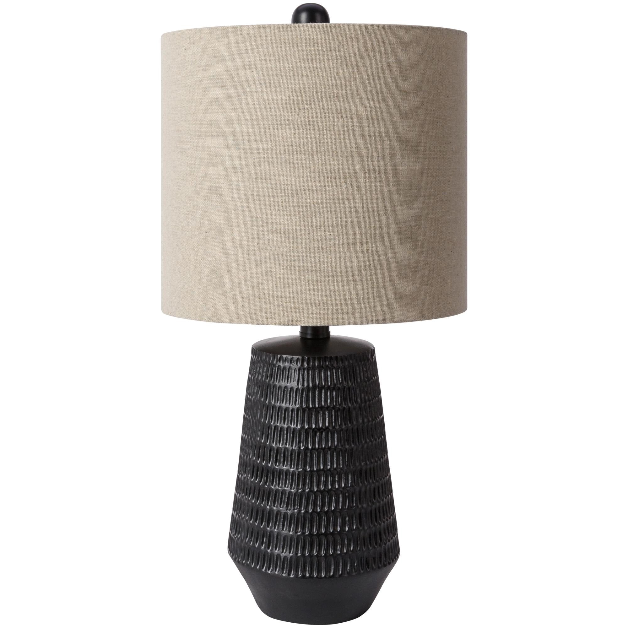 Leipzig Classic Textured Resin Tall Table Lamp - 21H x 10W x 10D