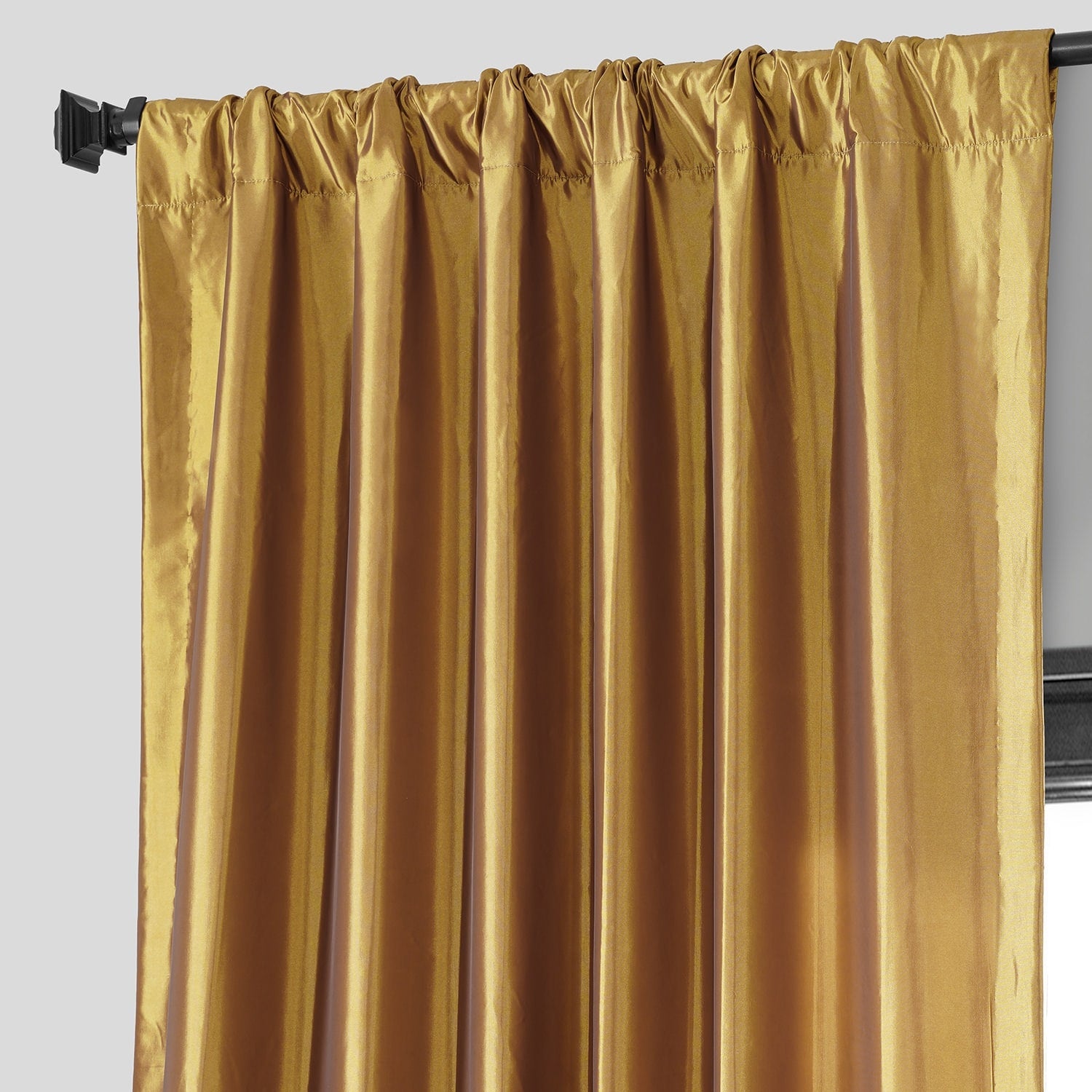 Exclusive Fabric Blackout Faux Silk Taffeta Curtain (1 Panel)