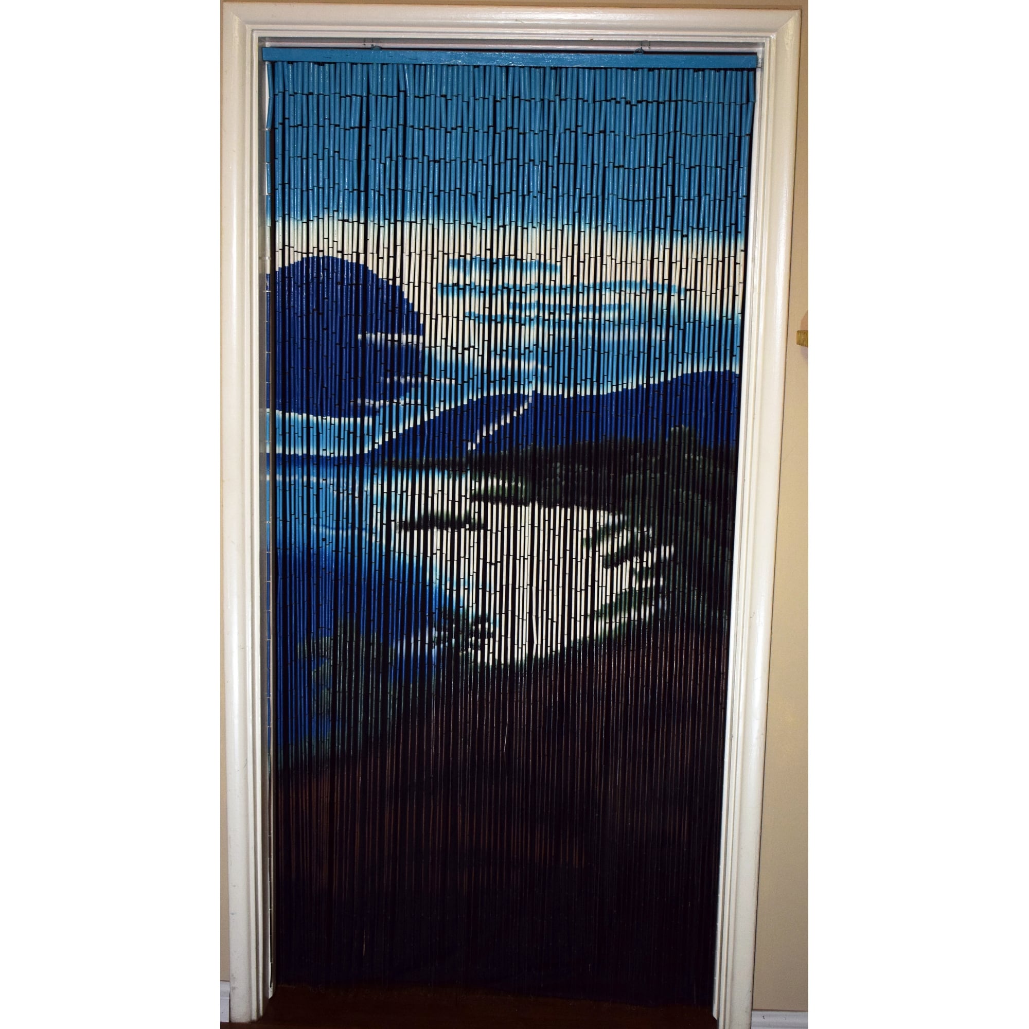 Handmade Tropical Clifts Bamboo Beaded Curtain