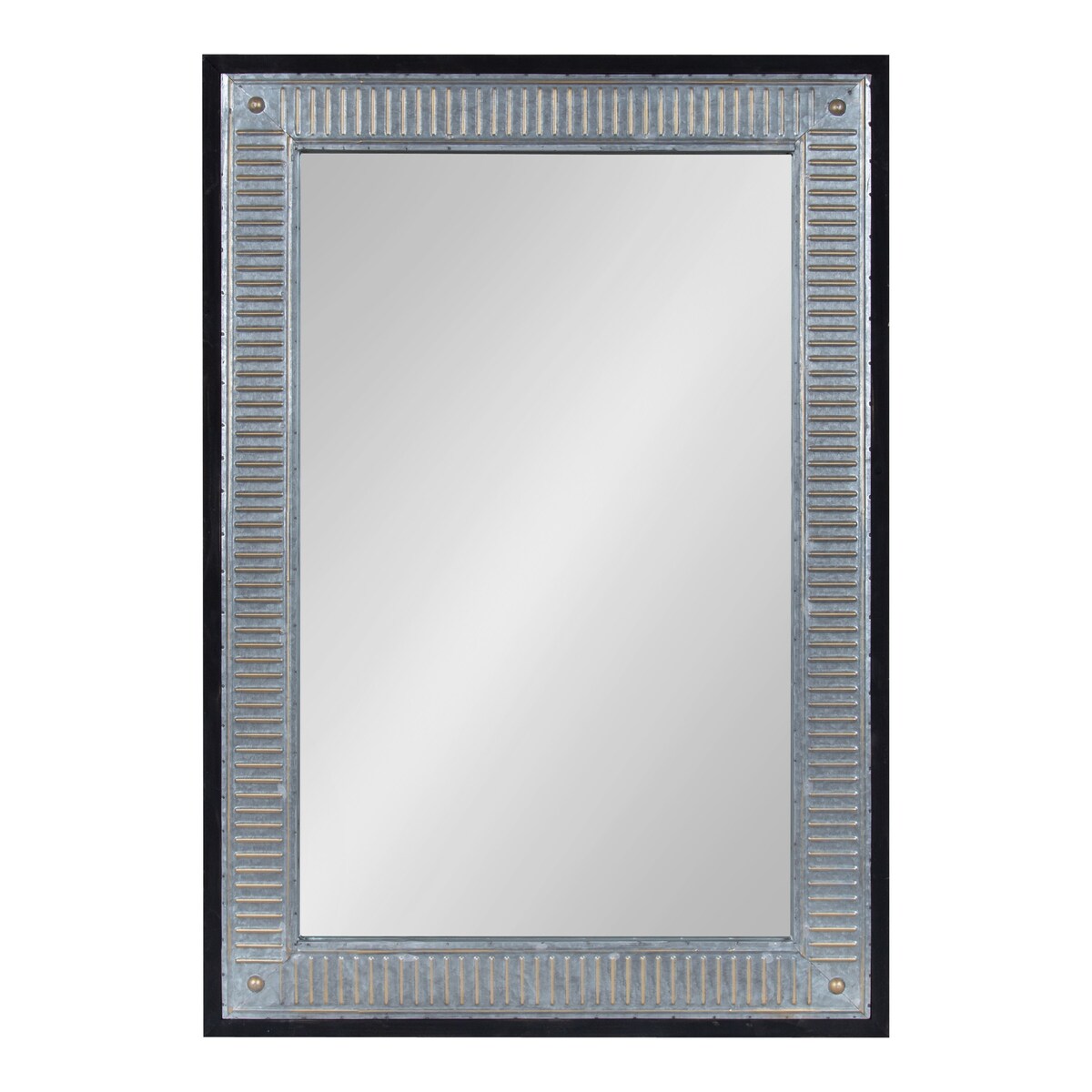 Kate and Laurel Deely Wood and Metal Wall Mirror