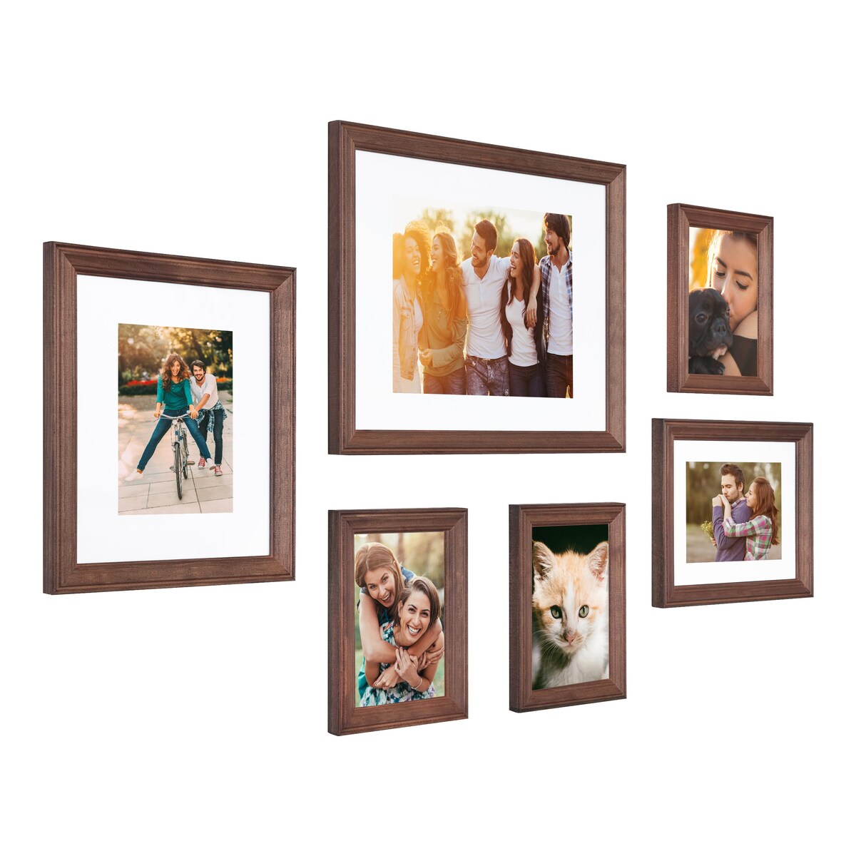 Kate and Laurel Bordeaux Gallery Wall Frame Set