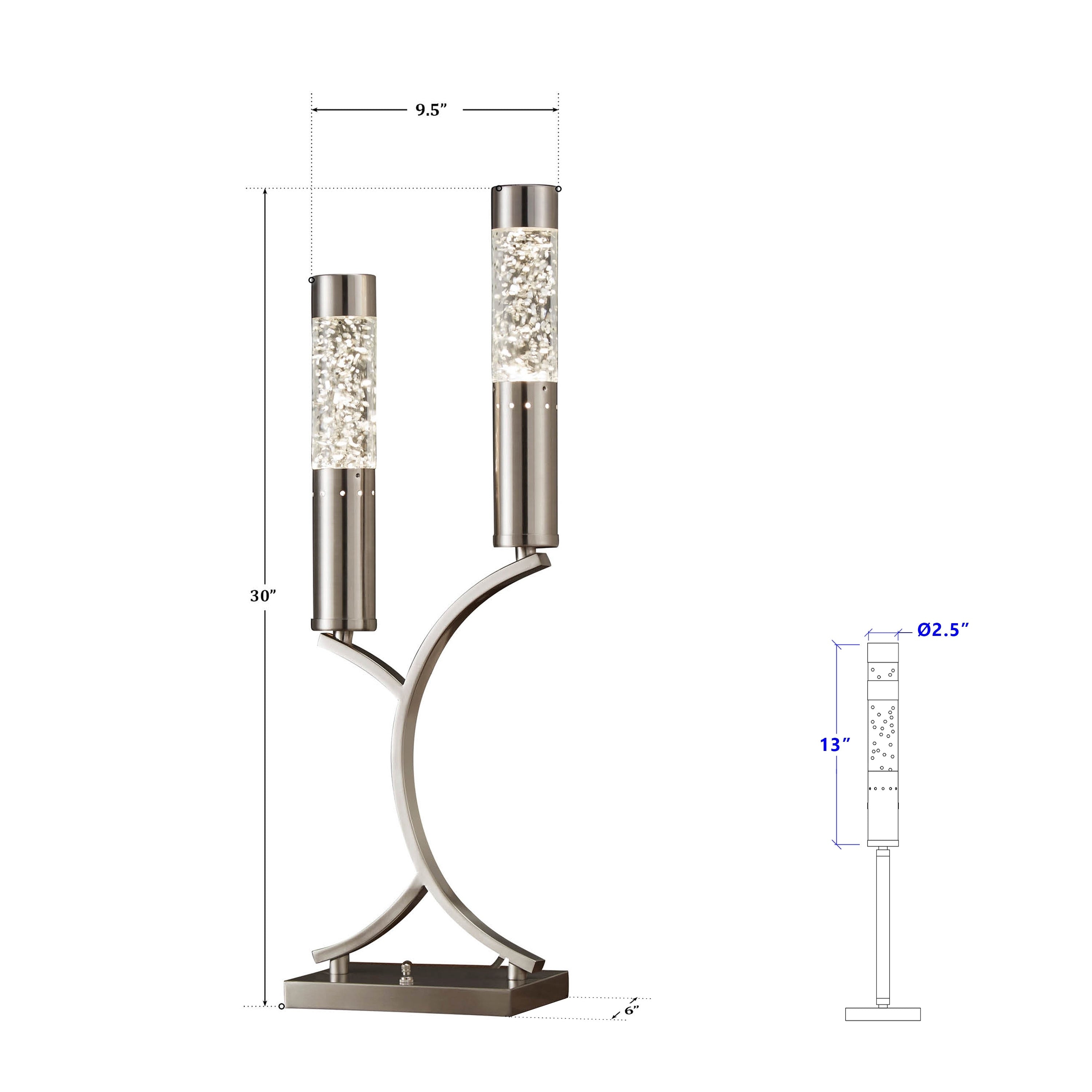 Platina 2-Light Accent Table Lamp