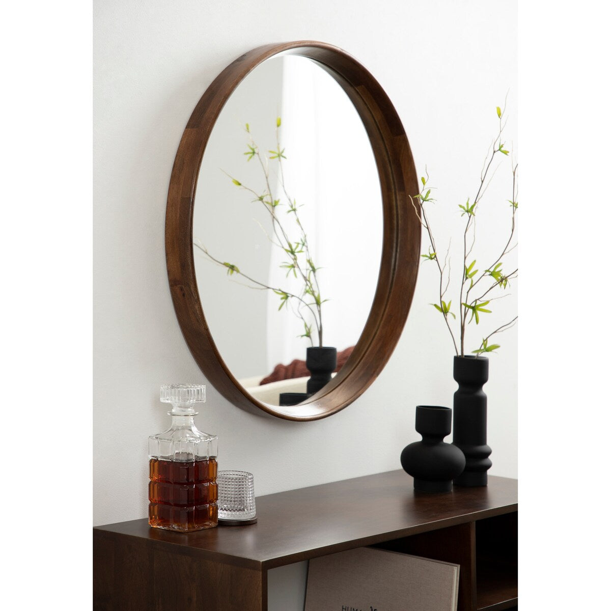 Kate and Laurel Prema Wood Framed Mirror