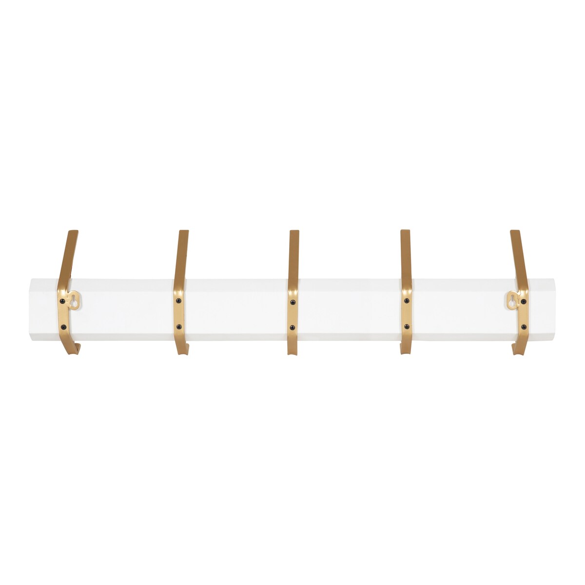 Kate and Laurel Rossmore Modern 5 Hook Shelf - 5 Hooks