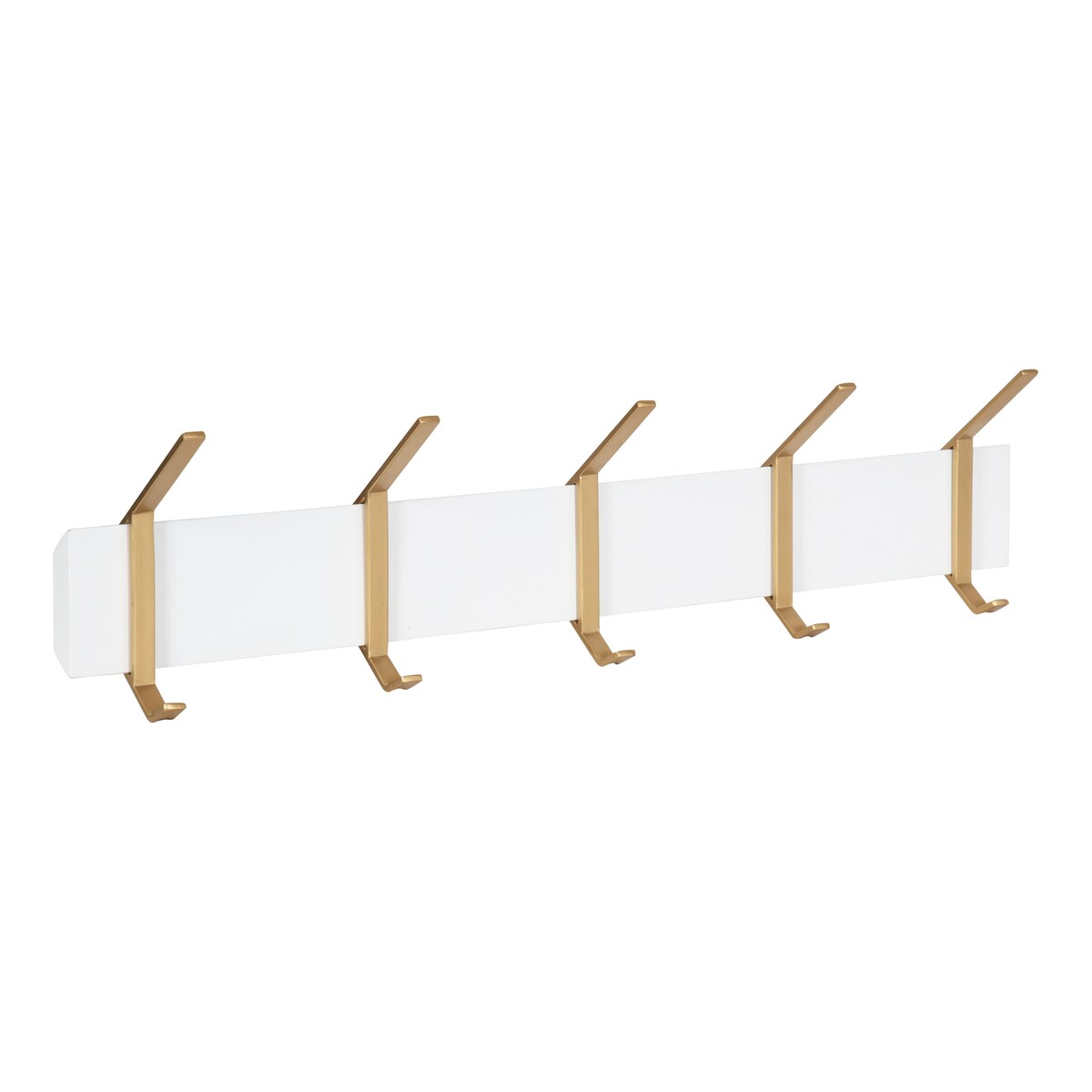 Kate and Laurel Rossmore Modern 5 Hook Shelf - 5 Hooks