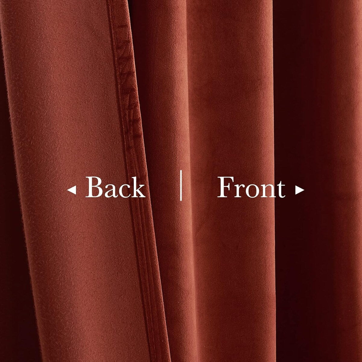 Velvet Curtains , Back Tab Heavy Thick Living Room Drapes Light Blocking Privacy Protect Curtain Panels , W52 x L96, 2 Panels