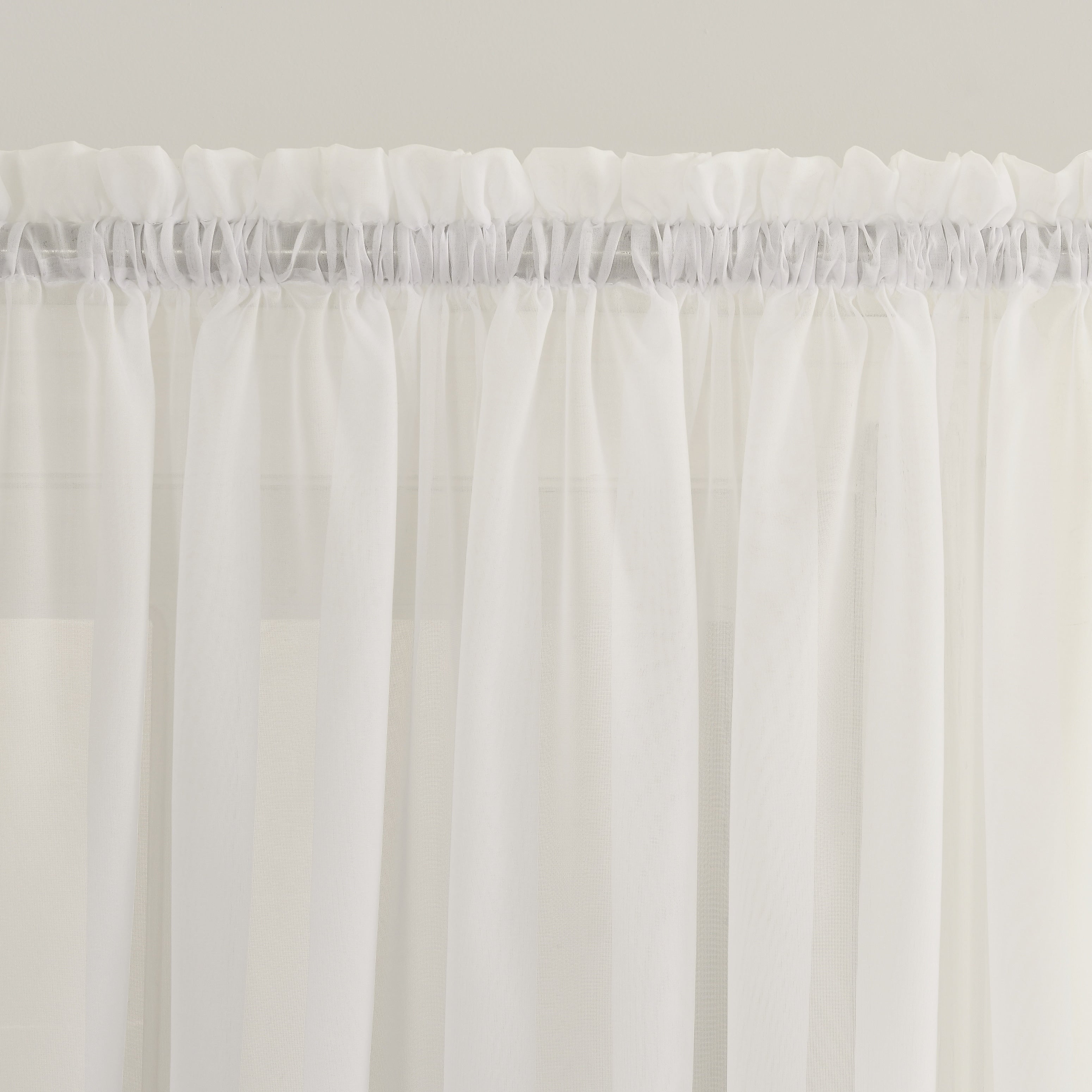 No. 918 Emily Voile Sheer Rod Pocket Door Curtain Panel, Single Panel