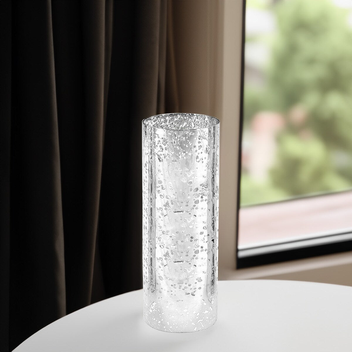 Decorative Glass Cylinder Hurricane Chimney Tube, 1 Piece