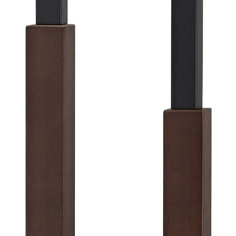 30 Wood/Black Table Lamp Set With USB (Set of 2)