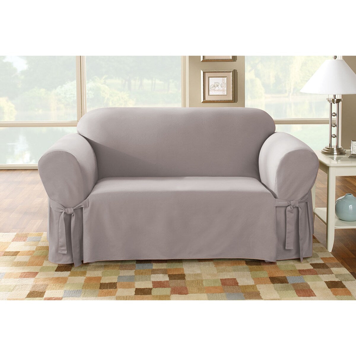 SureFit Duck 1 Piece Loveseat Slipcover