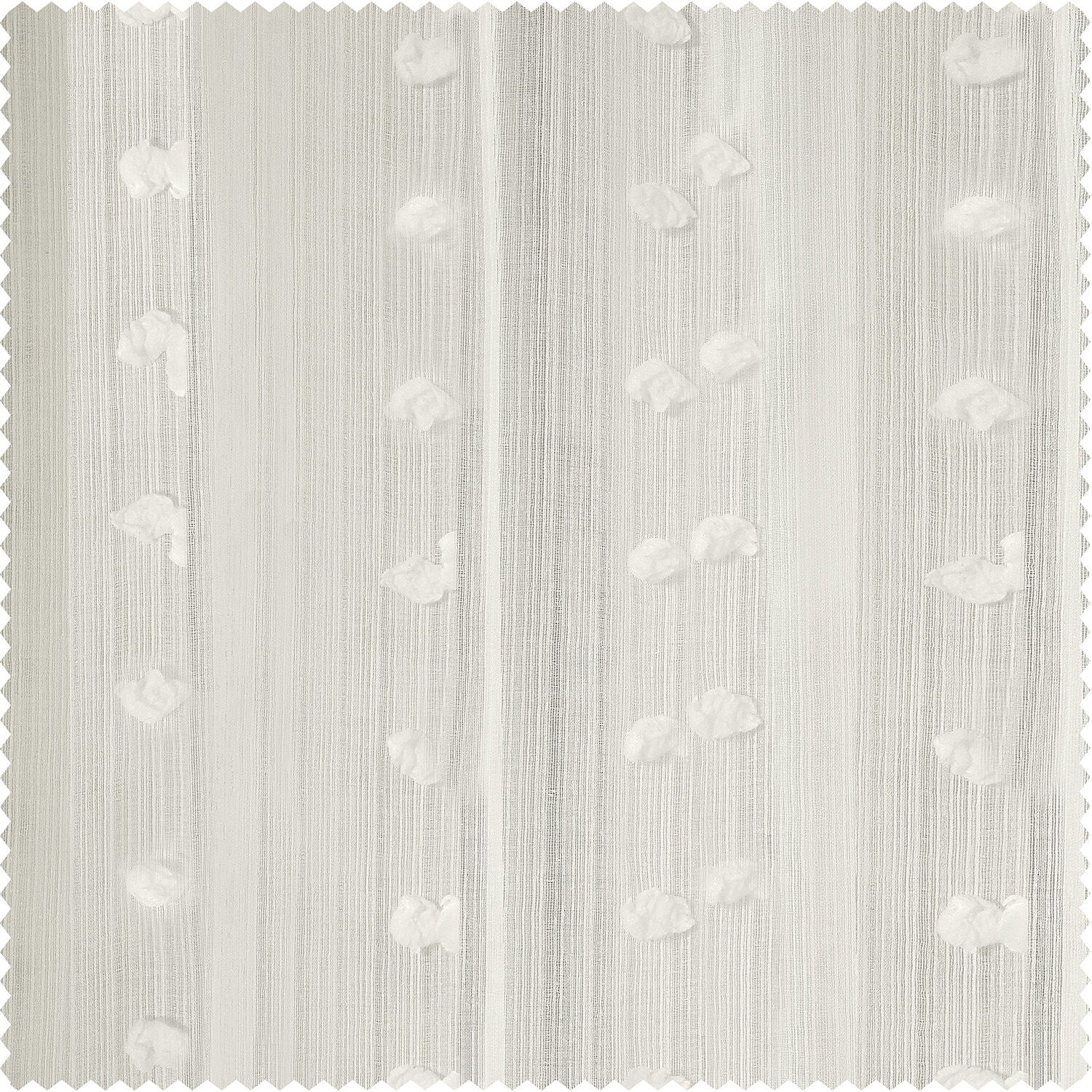 Exclusive Fabrics Strasbourg Dot Patterned Faux Linen Sheer Curtain (1 Panel)