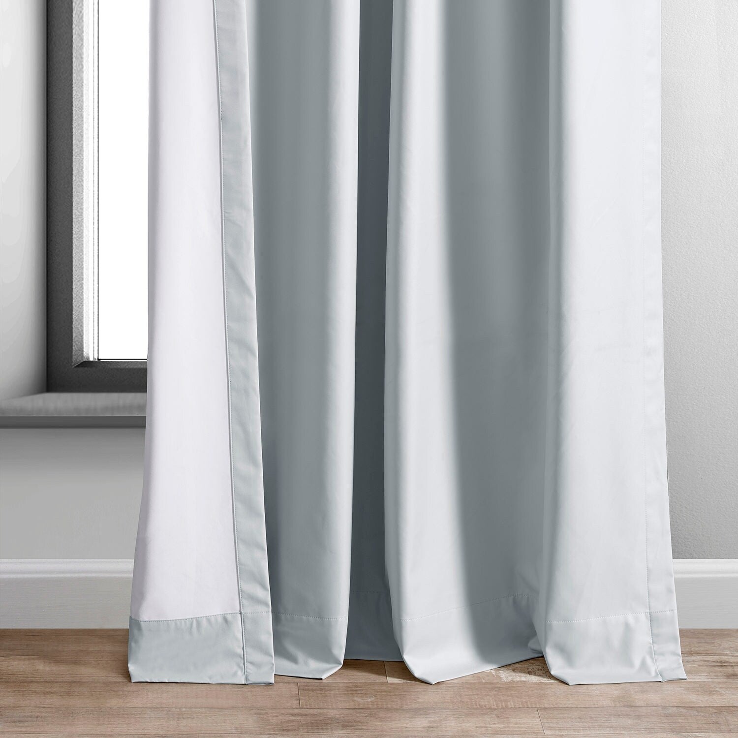 Exclusive Fabrics Essential Polyester Solid Blackout Curtains - Thermal Insulated Window Curtains Rod Pocket (Single Panel)