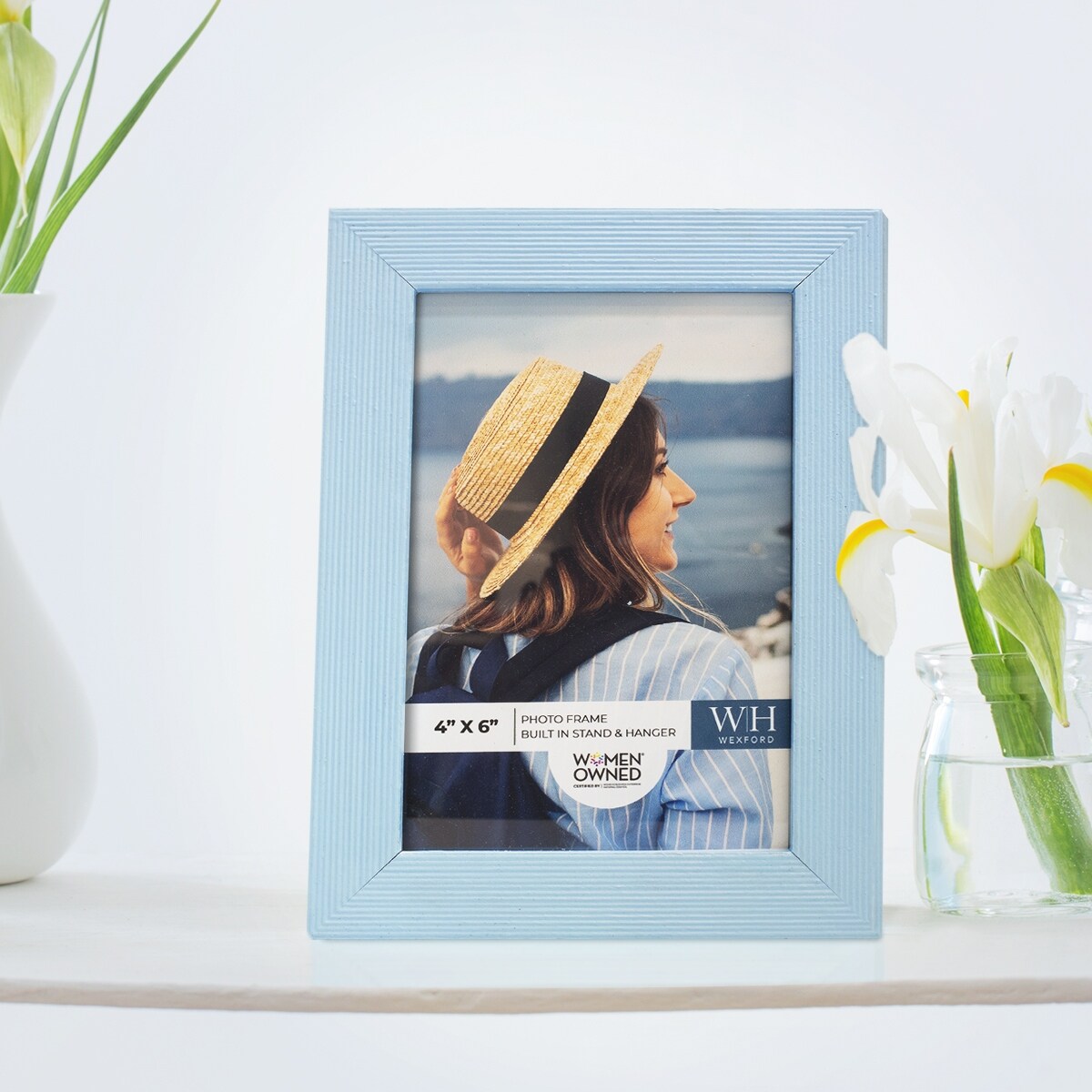 Baby Blue Barnwood Picture Frame