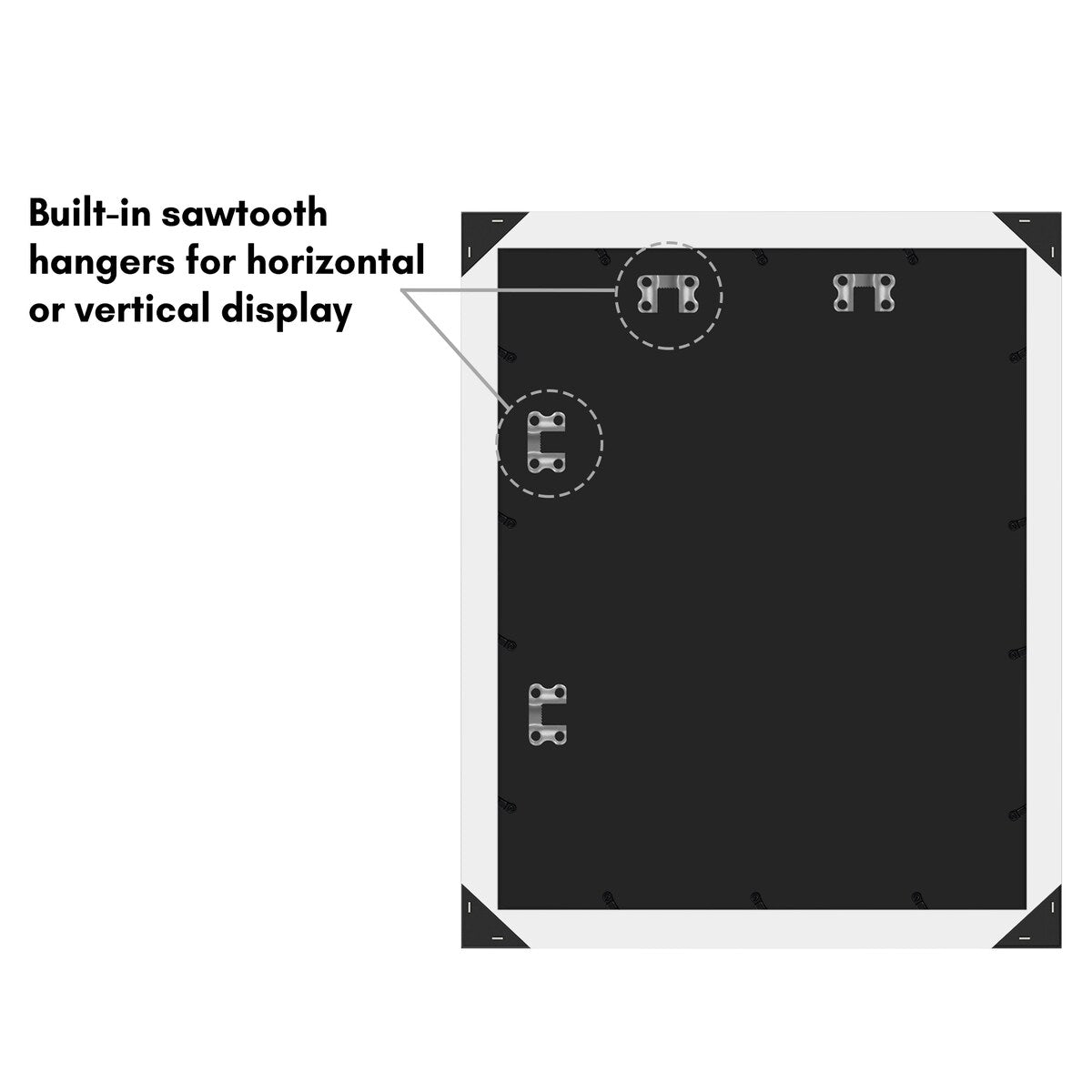 Americanflat Poster Frame - Wooden Picture Frame with Plexiglass Cover