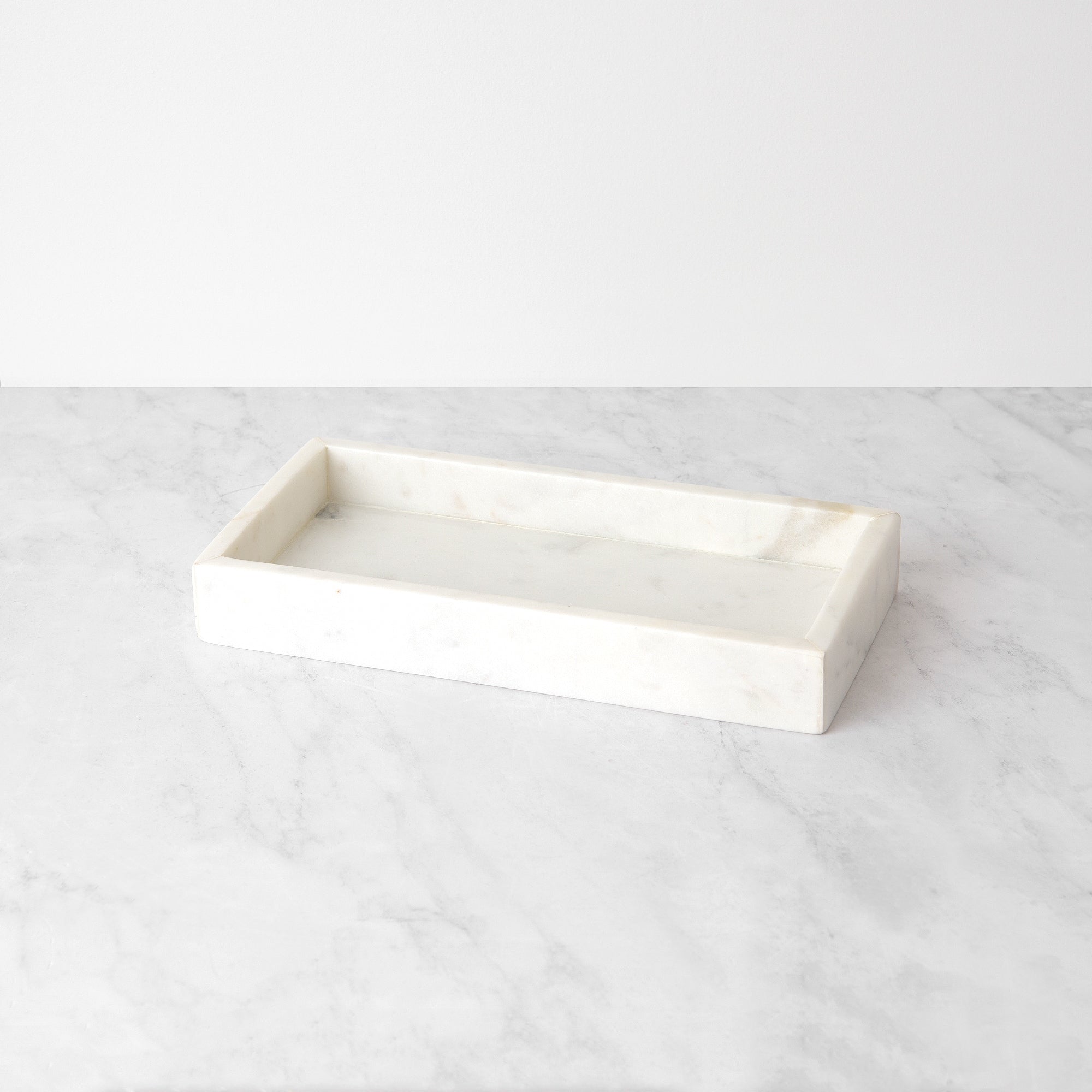 Aurora Home Marble Rectangle Tray