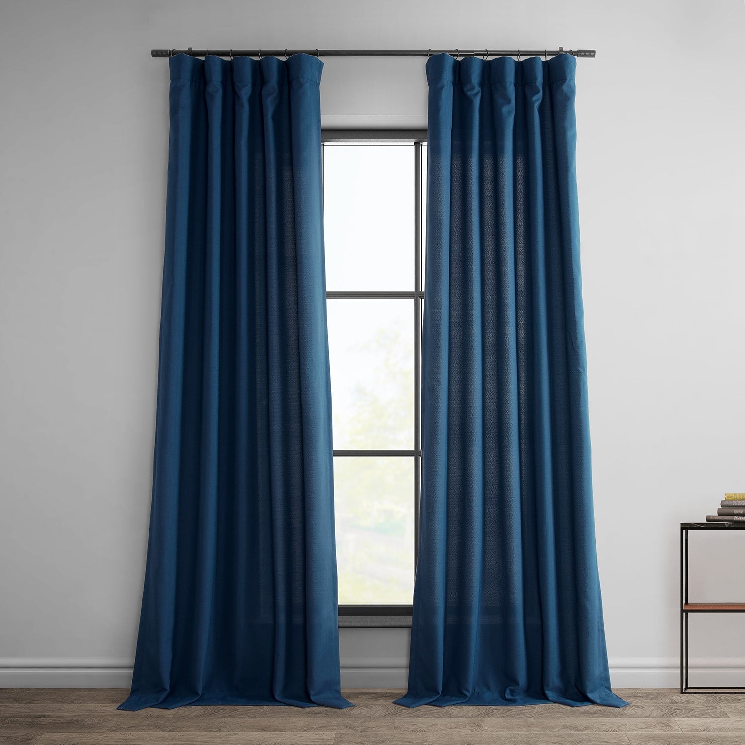 Exclusive Fabrics Dobby Linen Light Filtering Curtains (1 Panel)