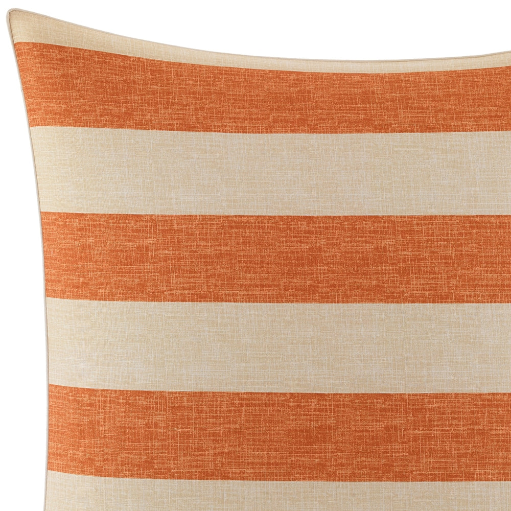 Tommy Bahama Palmiers Orange Cotton Canvas Throw Pillow