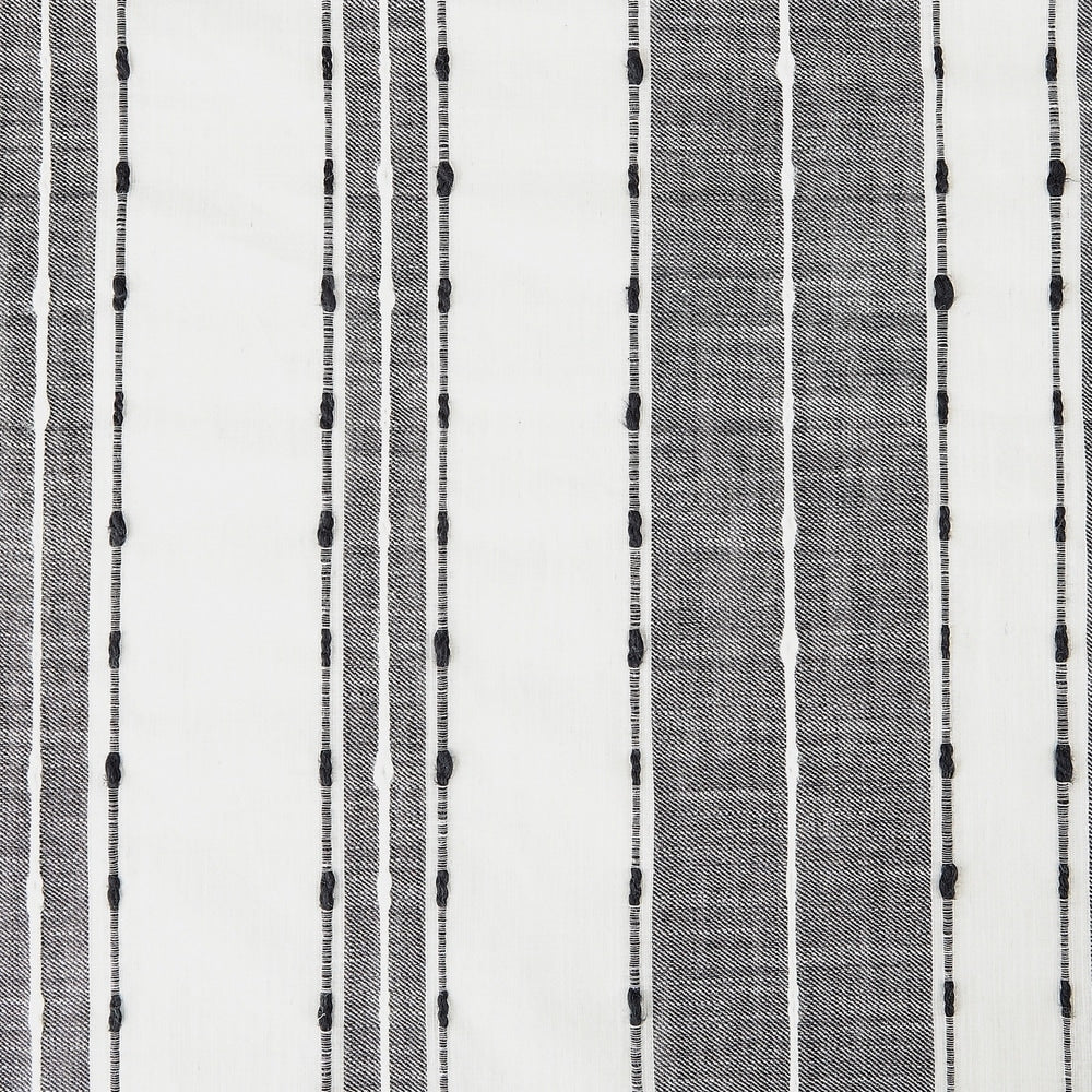 Archaeo Slub Texture Stripe Cotton Curtain, Single Panel