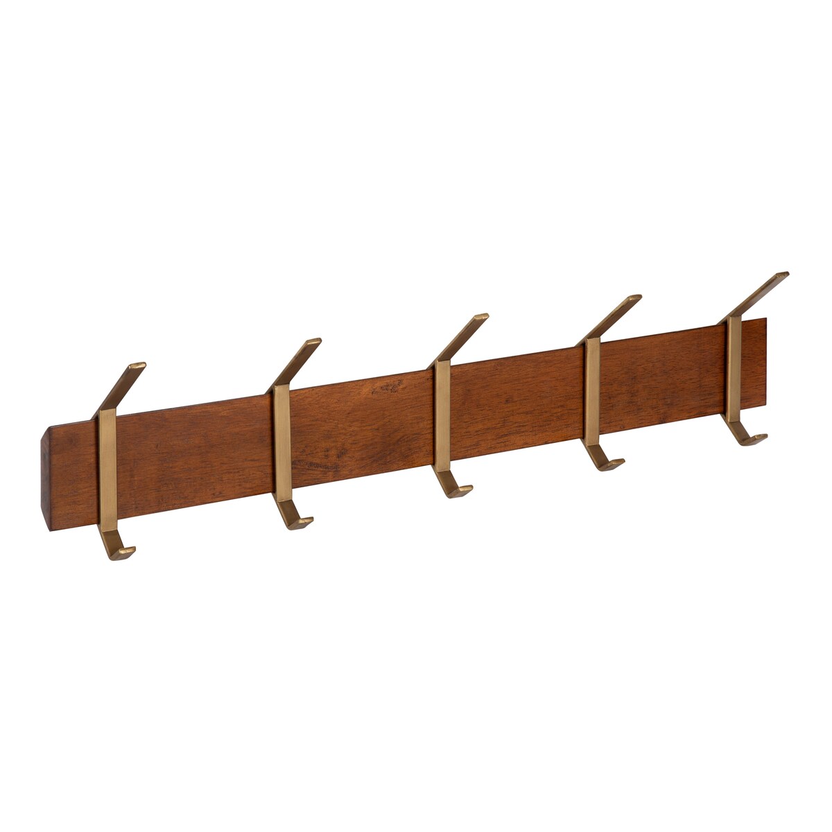 Kate and Laurel Rossmore Modern 5 Hook Shelf - 5 Hooks