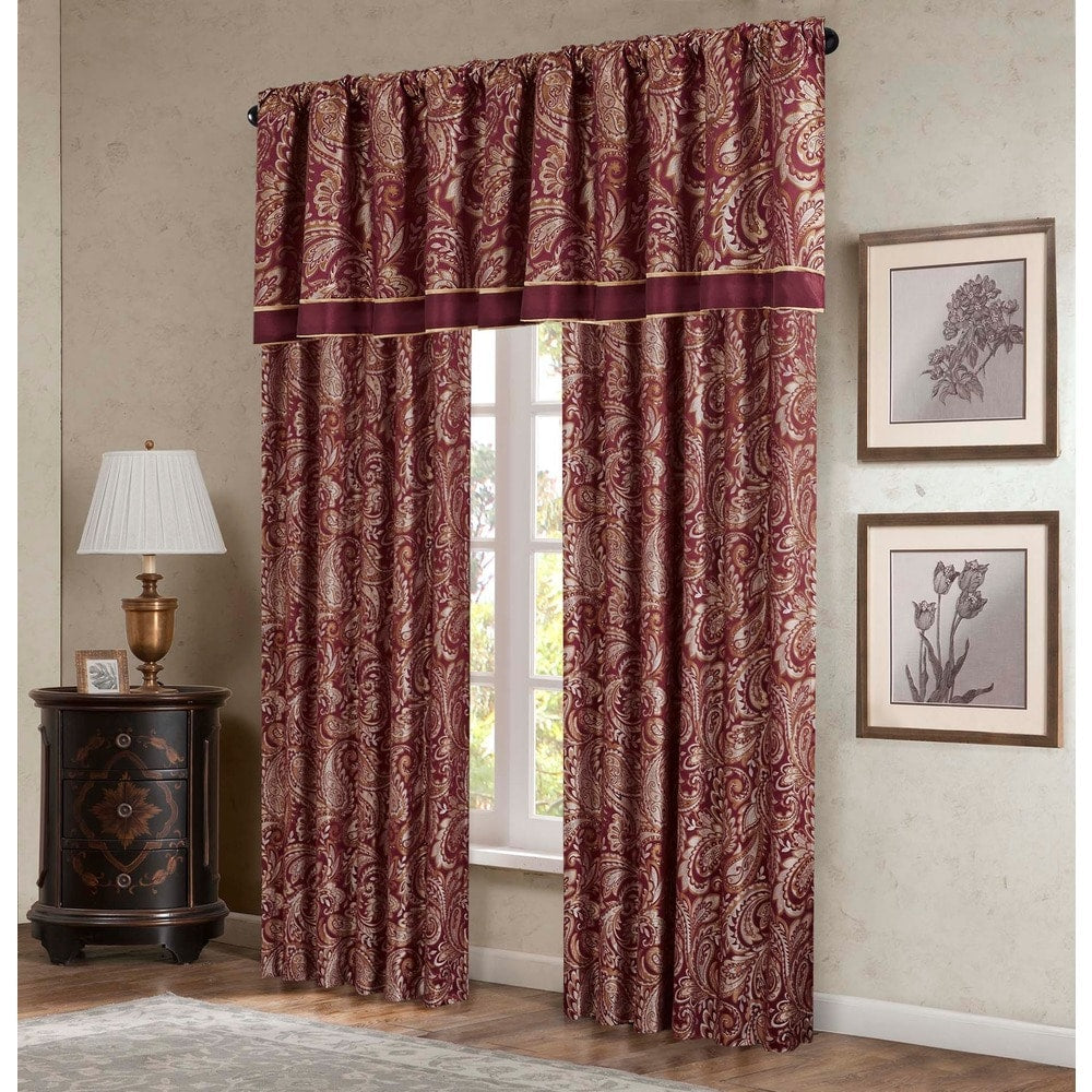 Madison Park Whitman Jacquard Valance - 50 x 18