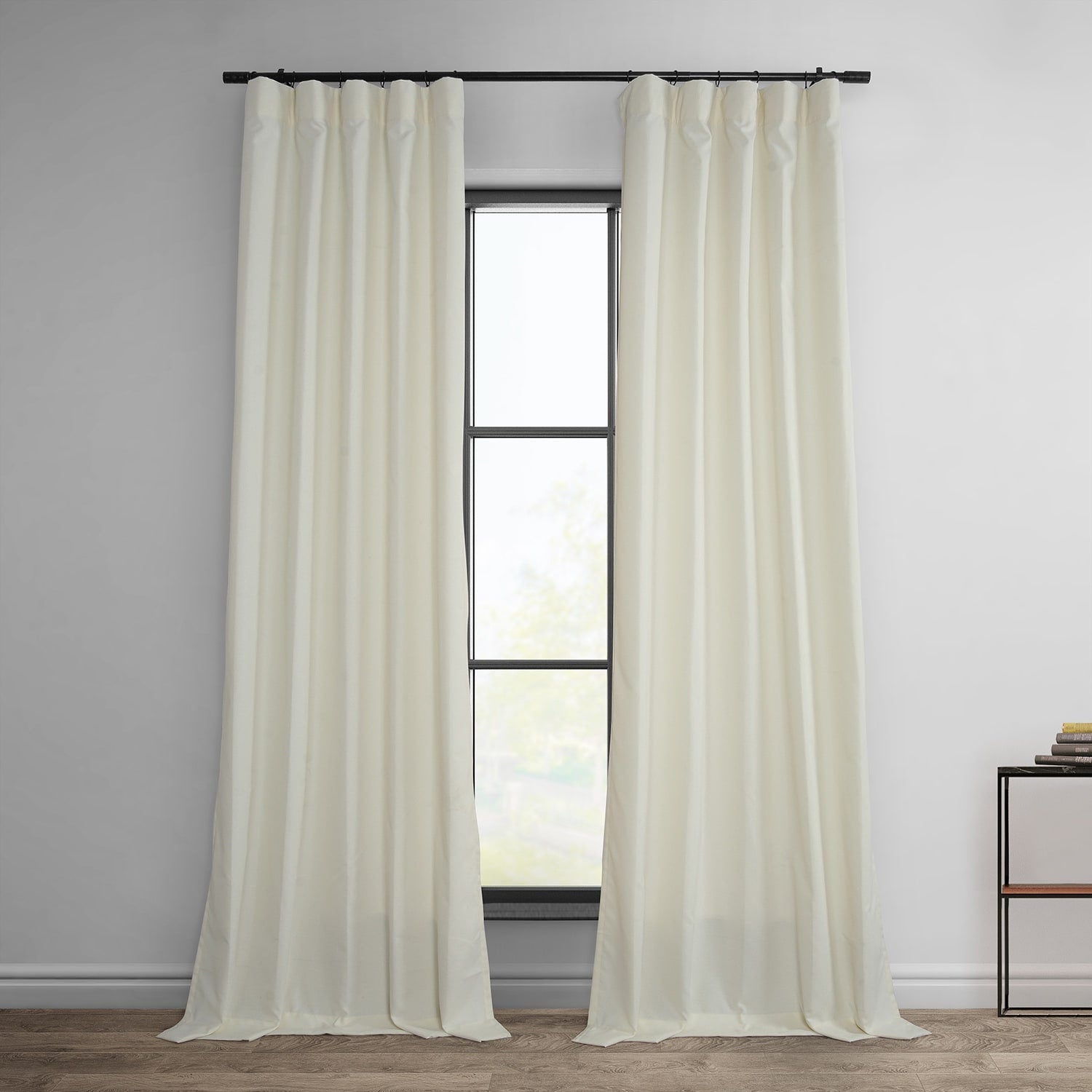 Exclusive Fabrics Dobby Linen Light Filtering Curtains (1 Panel)