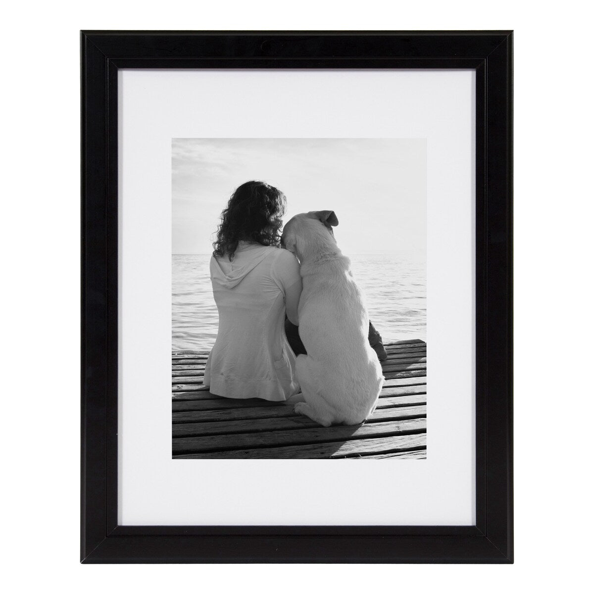 DesignOvation Kieva 11x14 matted to 8x10 Wood Picture Frame, Set of 4