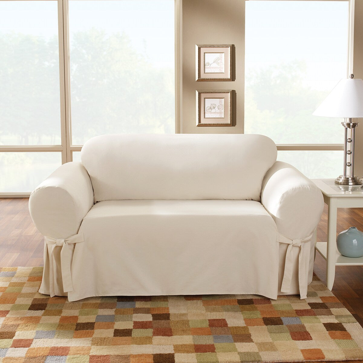 SureFit Duck 1 Piece Loveseat Slipcover