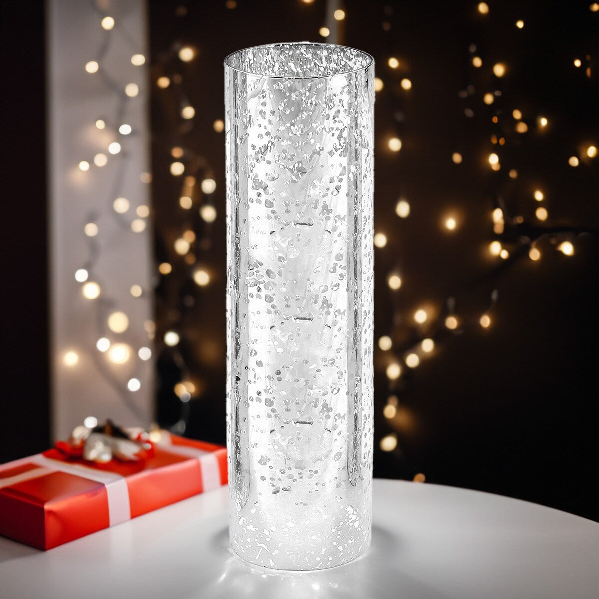 Decorative Glass Cylinder Hurricane Chimney Tube, 1 Piece