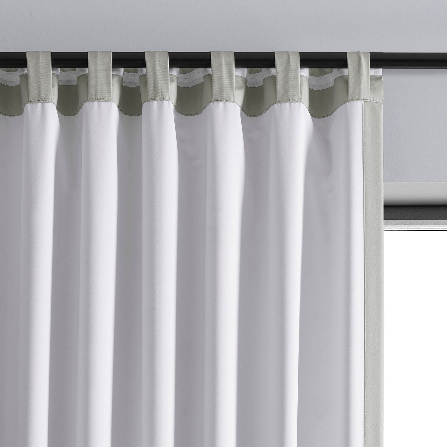 Exclusive Fabrics Essential Polyester Solid Blackout Curtains - Thermal Insulated Window Curtains Rod Pocket (Single Panel)