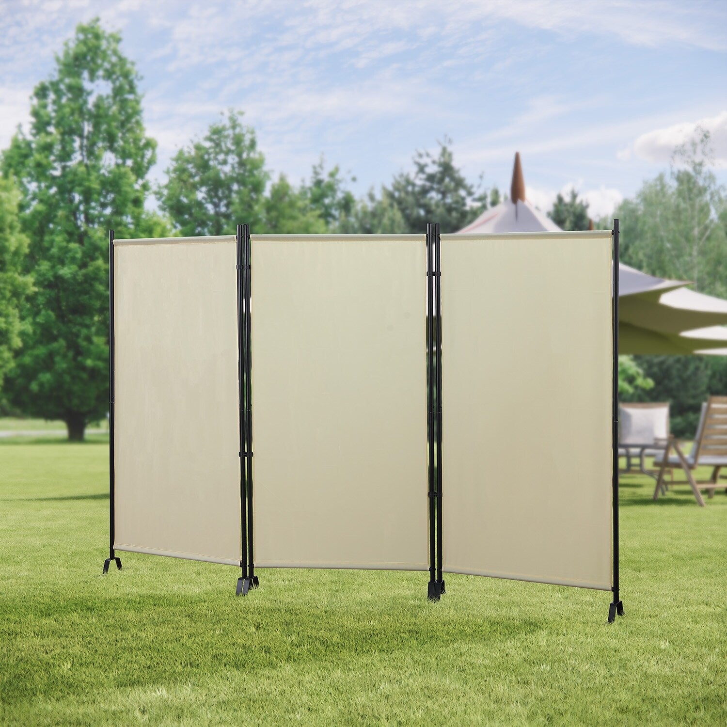 Proman Products Galaxy Indoor/ Outdoor 3-panel Room Divider