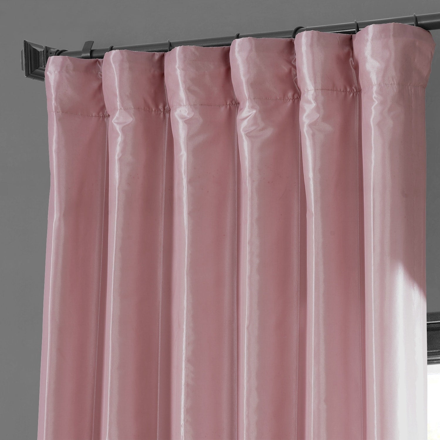 Exclusive Fabric Blackout Faux Silk Taffeta Curtain (1 Panel)