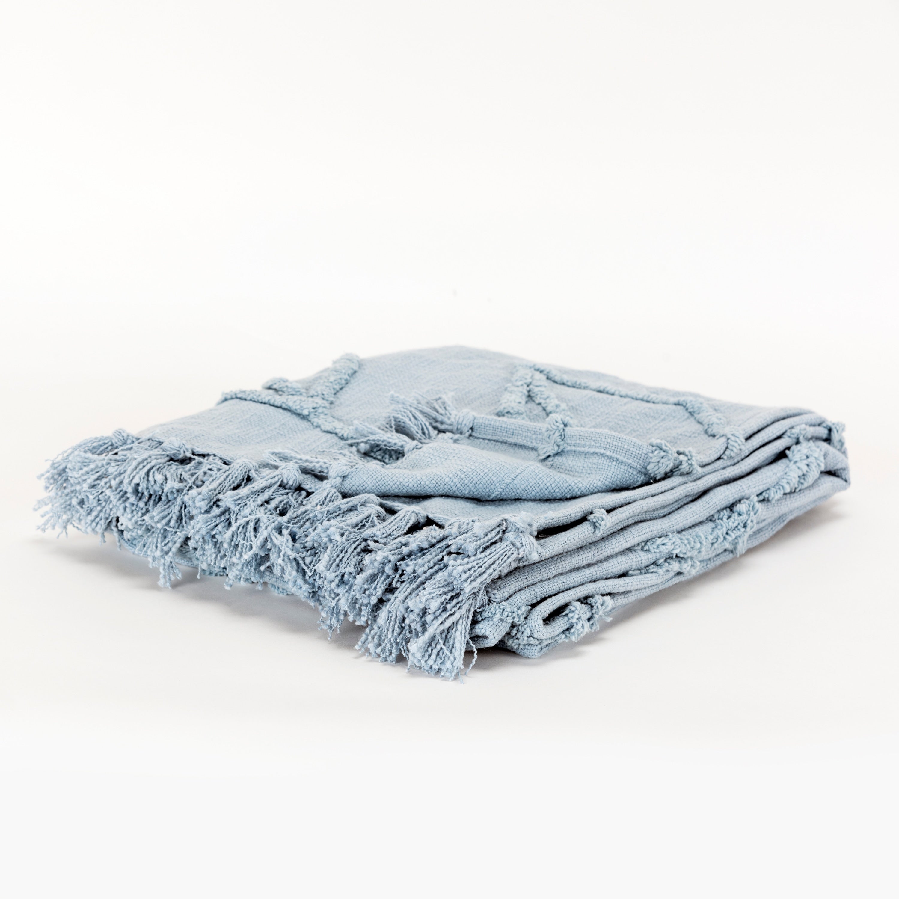 Rizzy Home Vining Botanical Textured Cotton Throw