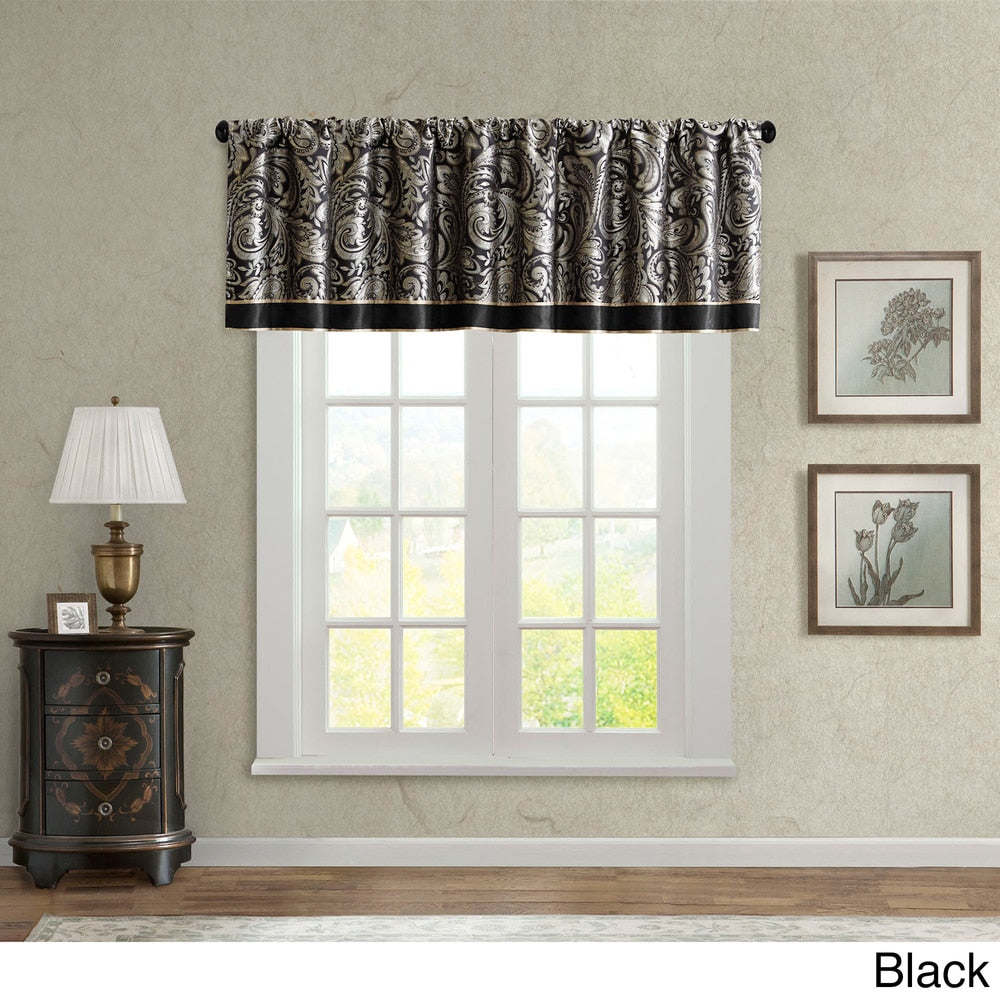 Madison Park Whitman Jacquard Valance - 50 x 18