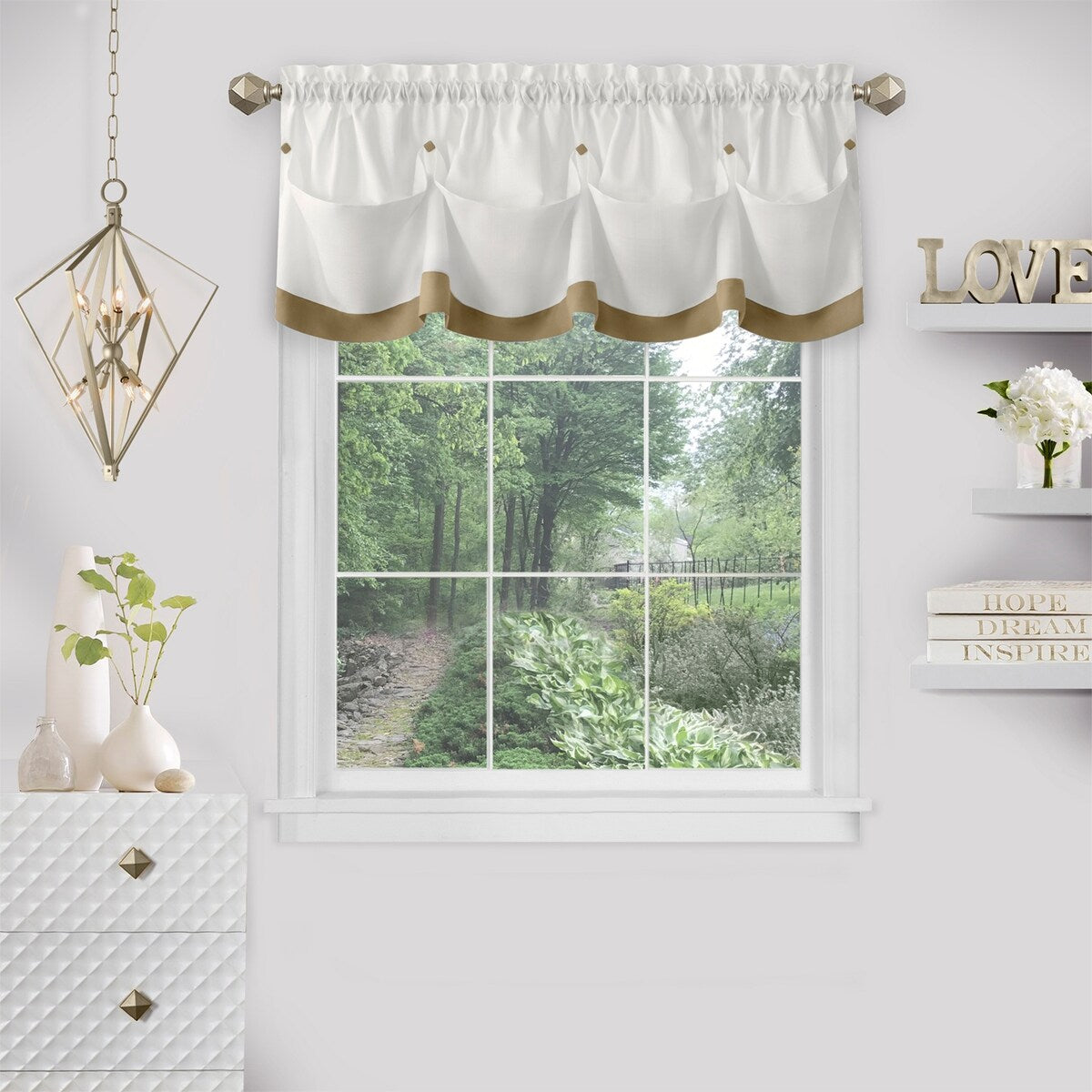 Lana Window Curtain Valance 58x14