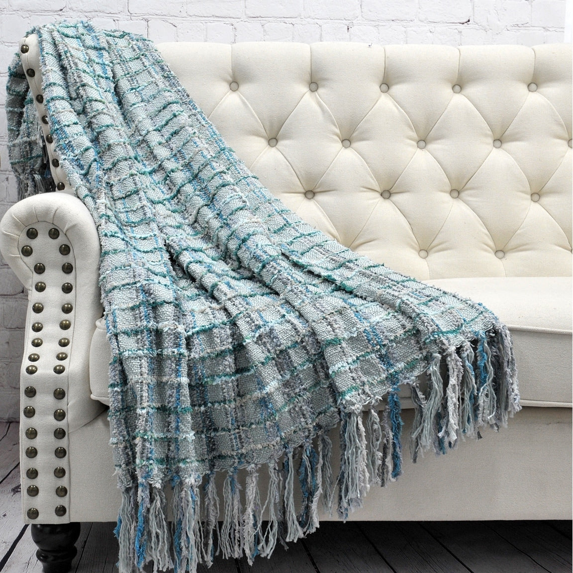 Multicolor Chenille Throw Blanket