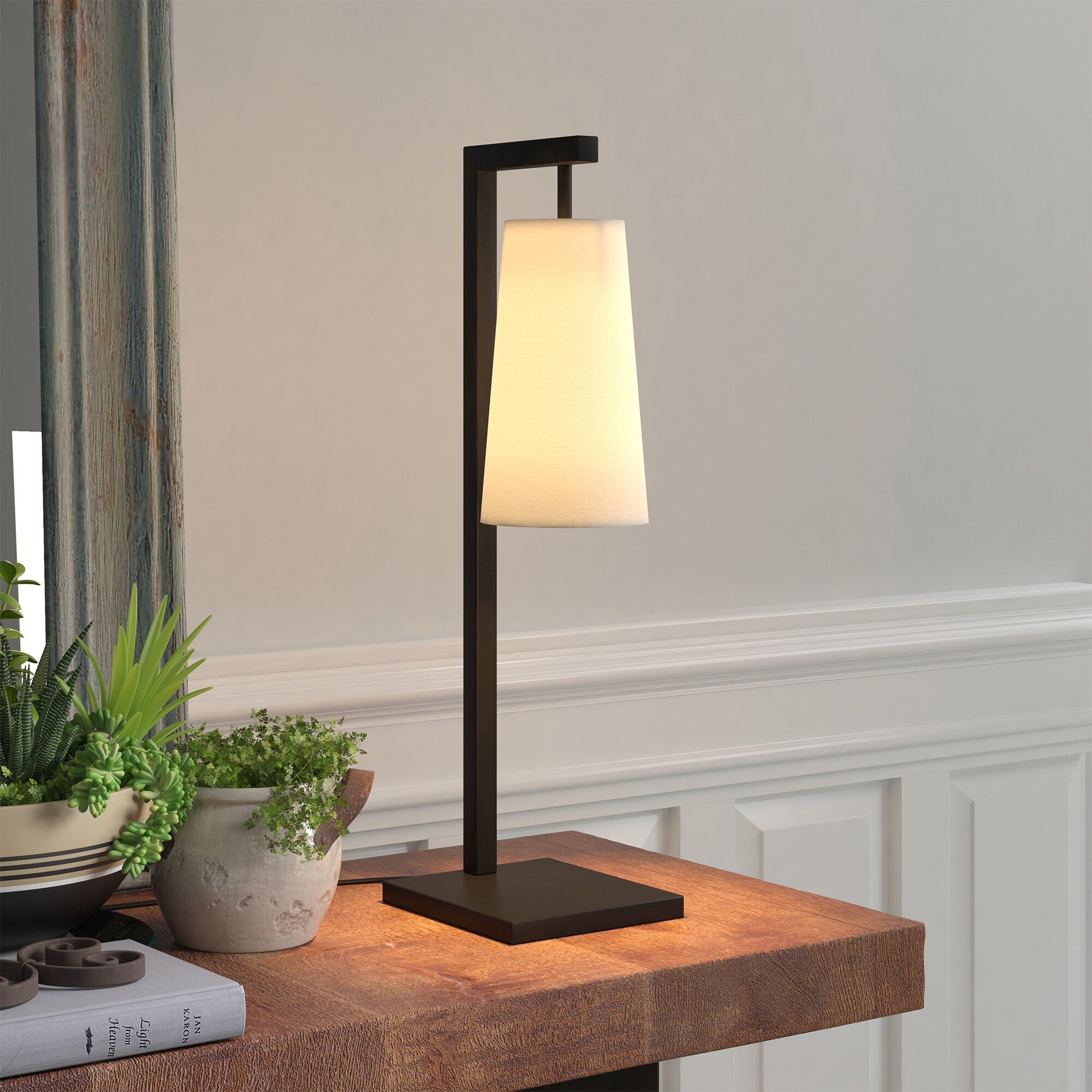 Moser 26 Tall Table Lamp with Fabric Shade