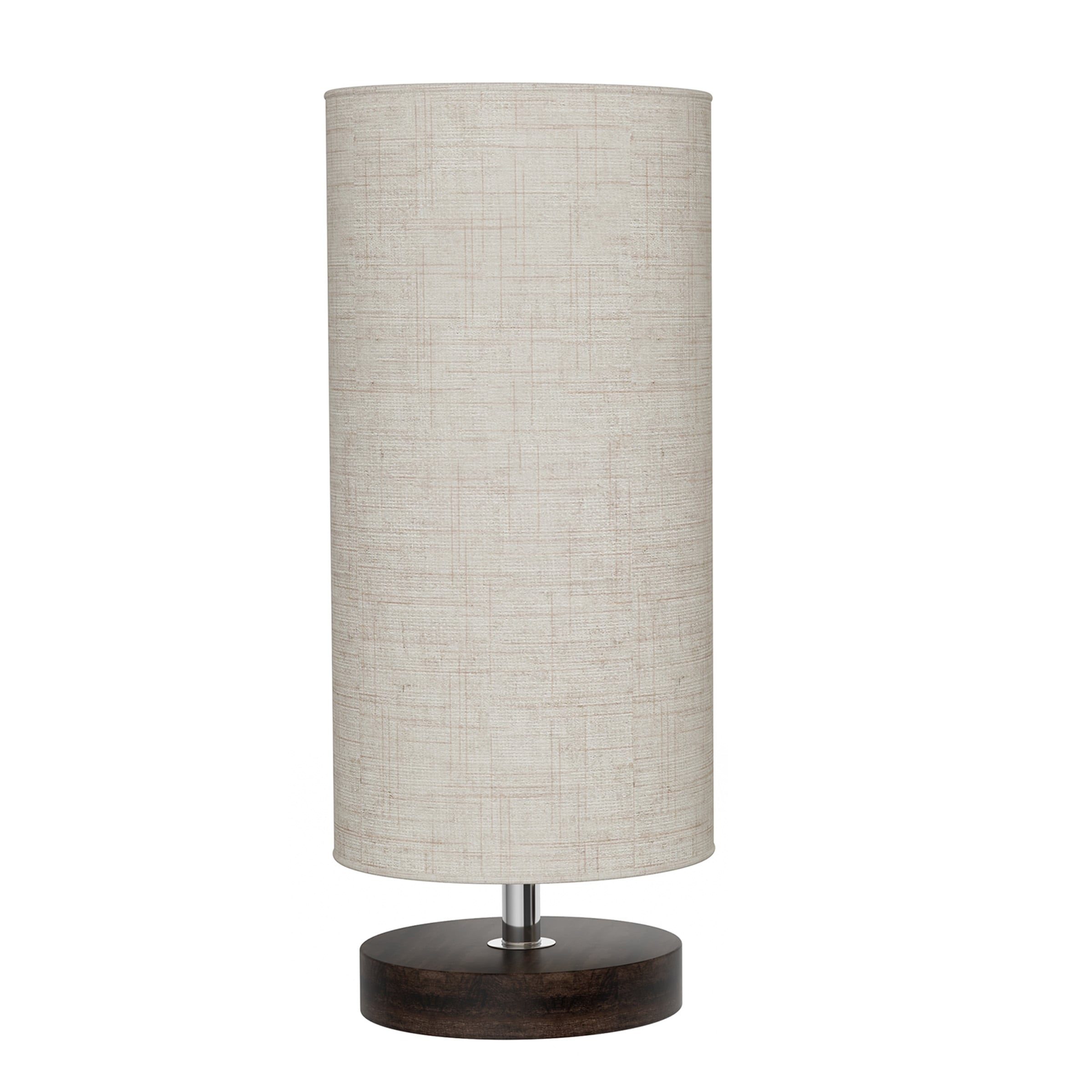 Lavish Home Cylinder Table Lamp with LED Bulb